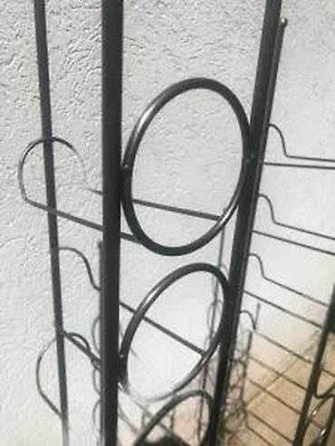 Ostali stilski dekor: Metalni stalak za vino – set od 2 komada - Materijal: čelik/kovano — 5