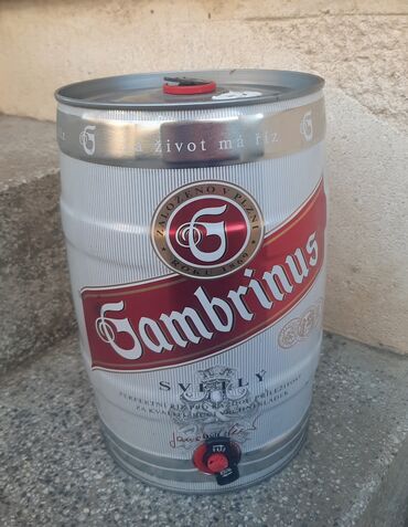 Ostalo posuđe: Gambrinus bure od piva 5l prazno 5l raritet lično preuzimanje bg ili — 3