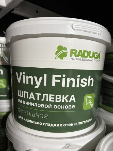 полимерный клей: Шпатлевка Raduga Vinyl Finish на виниловой основе. Предназначена для