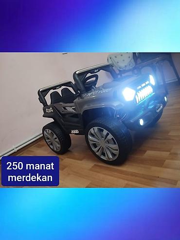 Детские электрокары: Uşaq üçün elektrikli akkumulyator maşın – 4x4 dizaynlı off-road model — 1