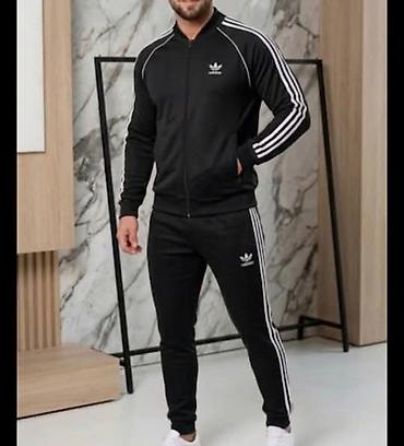 vunene helanke: Adidas muška trenerka crna NOVO Novo Mokra likra Veličine m l xl 2xl — 1