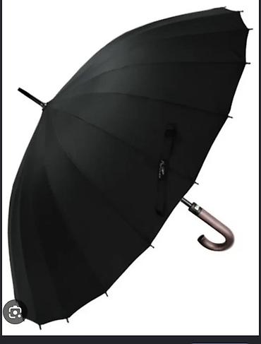 зонты: Зонт-трость от ALMAS Umbrella,черный - Классическая трость с — 2