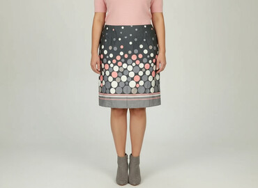 spódnice plisowane plus size: Perilla, Women`s skirt, size XL