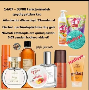 faberlic məhsulları və qiyməti: Kosmetik dəst, Faberlic, 4 məhsul, Yeni, Pulsuz çatdırılma