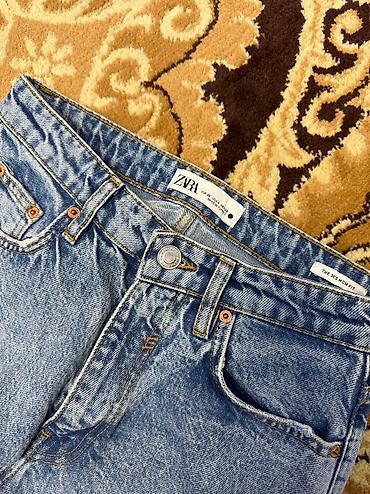 порофин: Джинсы, Мом, Zara, США, Высокая талия, S — 3