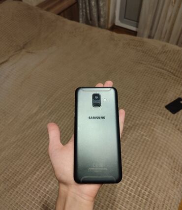 baku electronics samsung a70: Samsung Galaxy A6, 64 GB, rəng - Qara, Barmaq izi, İki sim kartlı, Face ID