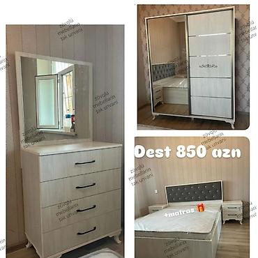 Yataq otağı dəstləri: İkinəfərlik çarpayı, 2 tumba, Azərbaycan, Yeni — 24