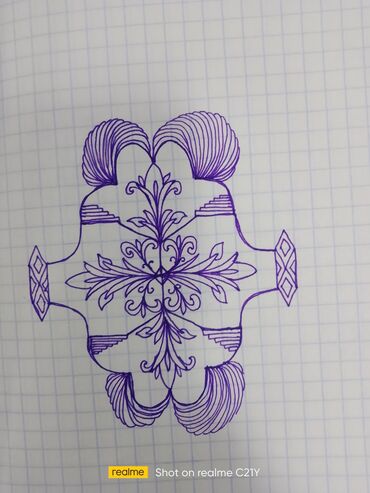 Şəkillər, tablolar: Məhsul: Əl işi qrafik rəsmlər və ornament sketçləri Təsvir: - Ağ — 5