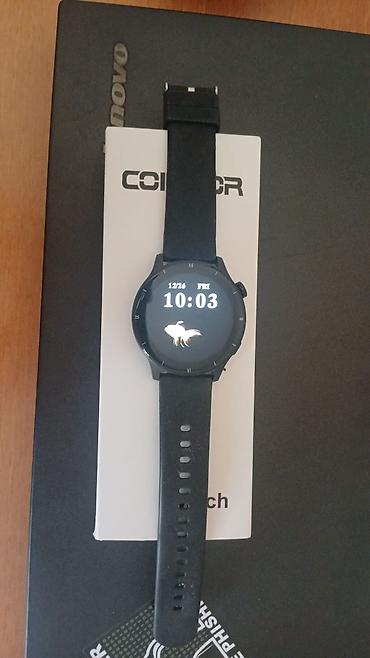Model V15z Smartwatch – qara rəngli, dairəvi korpuslu ağıllı saat