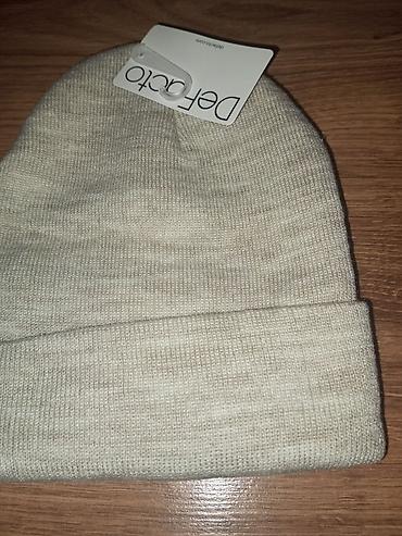 baş ortuyu: Toxunma, trikotaj papaq, Defacto, Yeni, rəng - Bej, One size — 1