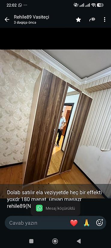 Dolab satılır ela veziyyetde heç bir effekti yoxdr 180 manat ünvan