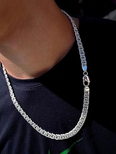 Серебряные цепочки: Классический Бисмарк 150 гр 60 см Ювелирные — 38