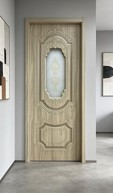 Klassik dizaynlı daxili qapı - Material: ağac teksturalı MDF/laminat lalafo.az -da Klassik dizaynlı daxili qapı - Material: ağac teksturalı MDF/laminat
