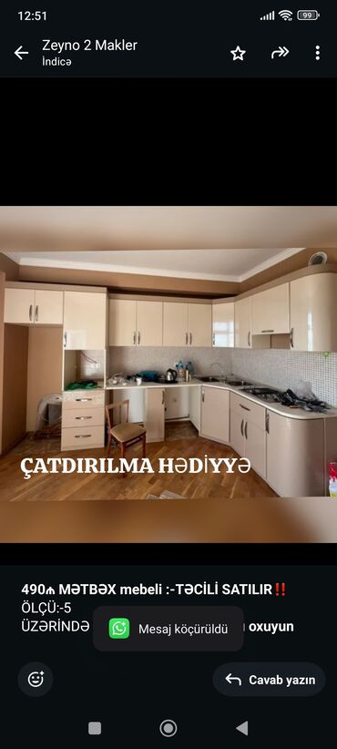 Soyuducu vitrinləri: *490₼ MƏTBƏX mebeli :-TƏCİLİ SATILIR*‼️ ÖLÇÜ:-5 ÜZƏRİNDƏ