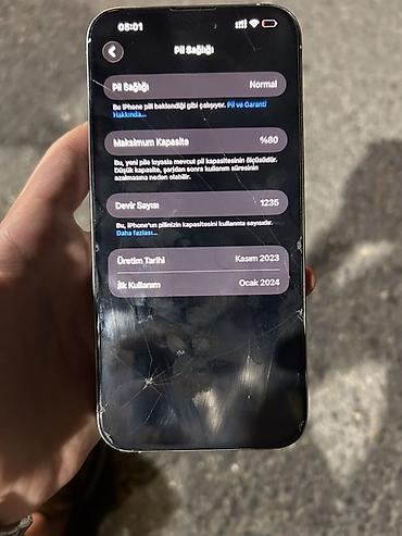 iphone 15 max: IPhone 15 Pro Max, 256 GB, Gümüşü, Face ID — 2