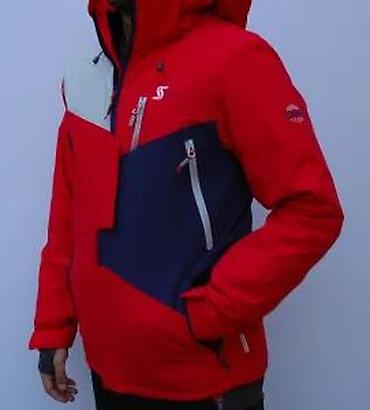 psg tech fleece: Muška zimska/ski jakna – crvena sa sivo-tamnoplavim detaljima - — 10