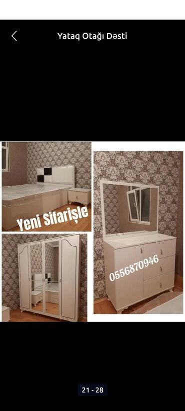 Yataq otağı dəstləri: İkinəfərlik çarpayı, Azərbaycan, Yeni — 23