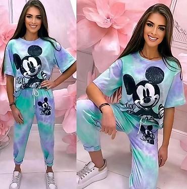 massimo dutti baletanke: Komplet siroka majica i donji deo trenerka sa Mickey motivom.Oversized — 7