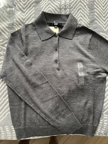 бордовая водолазка: Кофта, На пуговицах, Осень-весна, Китай, XS