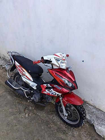 2 tekerli scooter: Skuter/Səfər mopedi – off-road təkərlərli - Korpus: qırmızı-ağ rəng — 5