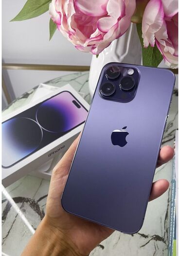 Apple iPhone: IPhone 14 Pro Max, Б/у, 256 ГБ, Зарядное устройство, Защитное стекло, 90 %