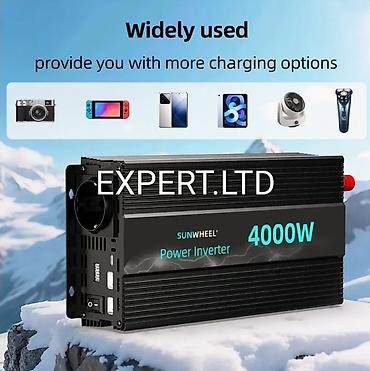 İnverterlər: Yeni Inverter, 1500-3000 Vt, 12 - 220 volt, Ödənişli çatdırılma — 24