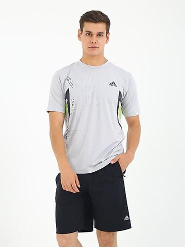 climacool: Мужская футболка, Все размеры, Adidas, Новый, цвет - Серый, Платная доставка — 6