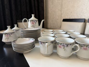 Çay dəstləri və servizlər: Çay dəsti, rəng - Ağ, Farfor, 10 nəfərlik, Rusiya — 3