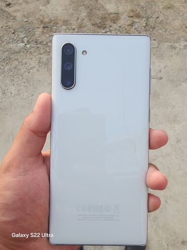 Samsung: Samsung Note 10, 256 GB, rəng - Ağ, Qırıq