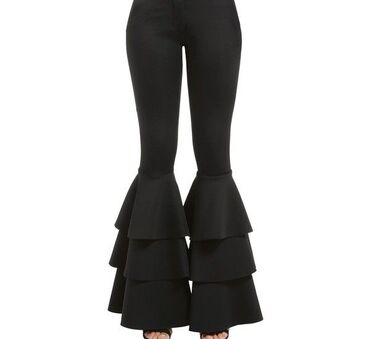 Pantalone: L (EU 40), Visok struk, Zvoncare — 12