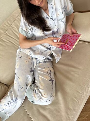 Пижамы: Пижама с шортами Пижама на пуговицах Легкие пижамы на лето Летние — 4