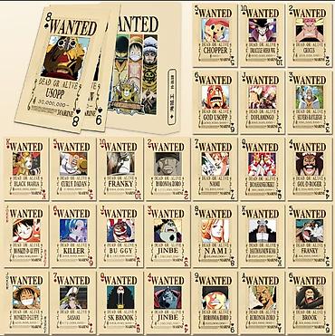 карточки ван пис редкость: Колода игральных карт One Piece “Wanted” - Тематика: плакаты розыска — 3