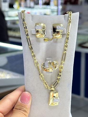 Наборы украшений: Ювелирные украшения из жёлтого золота онлайн оформление бар - Набор — 6