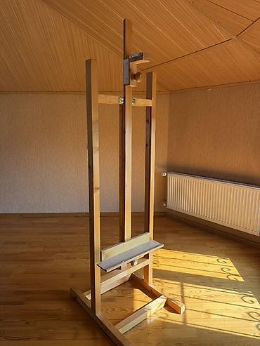 Alətlər: Taxta rəssam molberti istifade olunmayib - Material: möhkəm ağac — 1