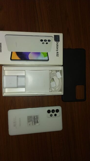 galaxy s10 e: Samsung Galaxy A52, 128 GB, rəng - Ağ, Barmaq izi, Face ID