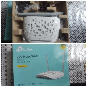 ikinci əl komputer: TP-Link TD-W8961N – ADSL2+ modem router - 300 Mbps Wi‑Fi sürəti -