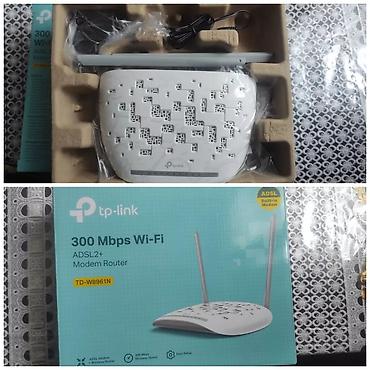 kompüter ucuz: TP-Link TD-W8961N ADSL2+ Modem Router - 300 Mbps Wi‑Fi sürəti - — 1