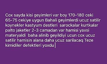 Kişi geyimləri: Kişi geyimləri paketi - Boy: 170–180 sm üçün - Çəki aralığı: 65–75 kq — 1