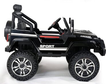 Uşaq üçün elektrik maşınları: Uşaq elektrik avtomobili Güclü Jeep 12V 2.4G 4WD Marka Jeep Jeep 4 — 5