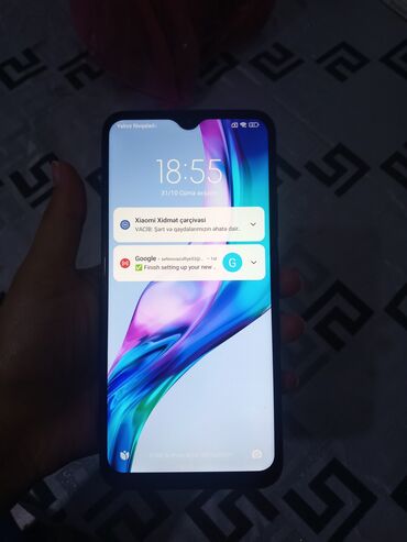 oneplus 9: Xiaomi Redmi 9, 32 ГБ, цвет - Синий, 
 Отпечаток пальца, Две SIM карты