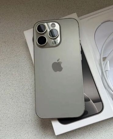 зарядка на макбук бишкек: IPhone 15 Pro, Колдонулган, 512 ГБ, Natural Titanium, Каптама, Куту, 95 %