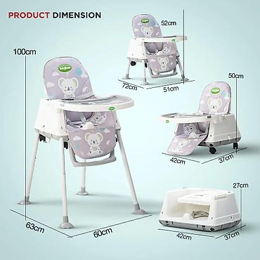 tn drift red: Stolica za hranjenje BABY LINE Y22 – Siva Koala (šifra: Y22koala-130) — 4