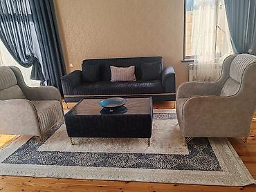 500: İşlənmiş, Divan, 2 kreslo, Bazalı, Açılan — 1