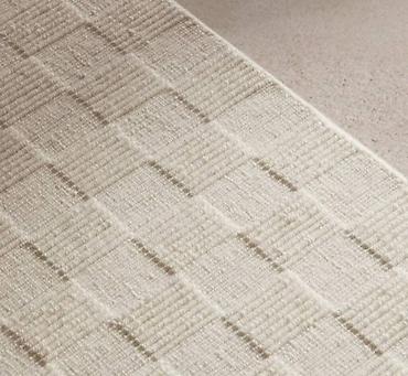pillow: Tepih – krem boja, reljefni geometrijski dezen Tepih beli 200x160cm- — 2