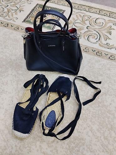 ucuz ayaqqabilar: H&M espadril ayaqqabı və çanta birlikdə satılır. - Brend: H&M — 1