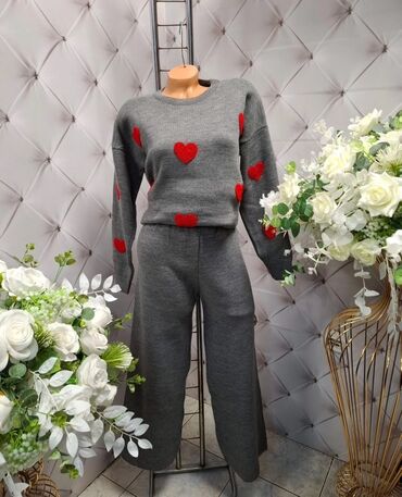 Kompleti: 🔥Ženski pleteni komplet – džemper i pantalone ❤️❤️ NOVOO trikotazni — 5