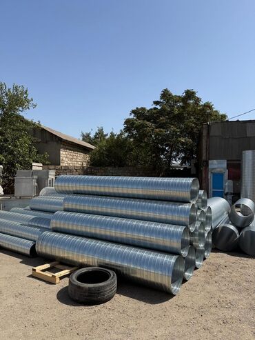 воздуховоды оцинкованные цена: Havalandırma boruları, müxtəlif ölçülərdə və formalarda mövcud olan