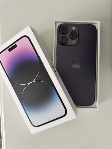 копия iphone 14 pro max купить: IPhone 14 Pro Max, Колдонулган, 256 ГБ, Deep Purple, Куту
