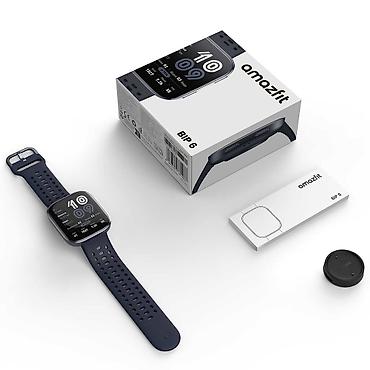 amazfit helio strap купить: Amazfit Bip 6 (Blue/Black) — умные часы для спорта и повседневной — 3
