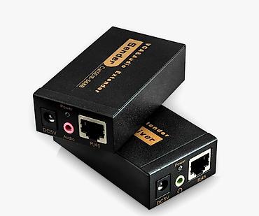 vga сплиттер: Удлинитель VGA по витой паре до 100 метров RJ45 категории Cat5e (60м) — 2